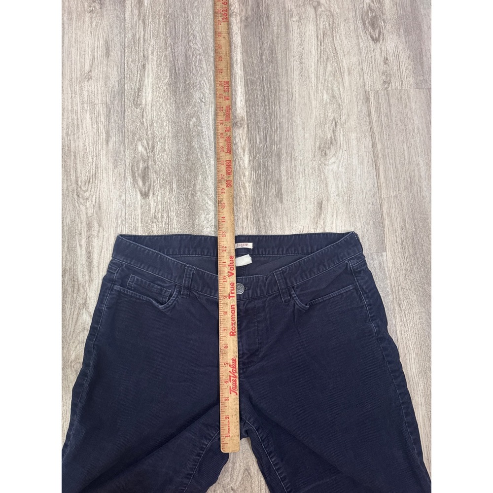 J.Crew Matchstick Corduroy Pants Womens 31R Navy Blue Slim Straight Stretch Mid - Picture 6 of 9